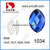 New Fashion Flat Back Navette Mirror Glass Beads for Garment