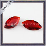 China Red Marquise Shape Glass for Jewelry