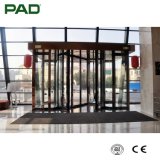 High-Tech Commercial Automatic 2-Wing Revolving Door with Showcases