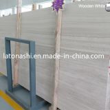 Polished China White Wooden Vein Marble Slab for Pvaing, Countertop