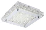 Modern 12W LED Chrome and Crystal Ceiling Lamp (LED-15110)