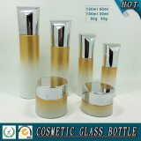 Luxury Cosmetic Empty Glass Lotion Bottle and Cosmetic Cream Jar