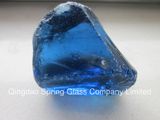 Decorative Blue Clear Glass Rocks