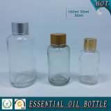 Boston Round Clear Glass Essential Oil Bottle