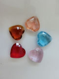 Heart Stones Beads with Holes