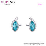 High Earrings Jewelry Crystals From Swarovski Luxury Cuboid Blue Earrings for Special Design