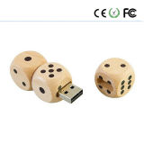 Wooden The Dice USB 2.0 Flash Memory Stick Pen Drive USB Flash Drive