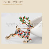 Fashion Christmas Deer Shape Metal Brooch