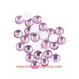 2mm Light Amethyst Silver Foiled Acrylic Flatback Rhinestone for iPhone Shell Decoration