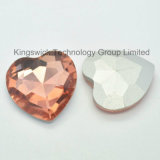 Point Back Heart Shaped Loose Crystal Stone for Jewelry Accessories