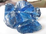 Decorative Dark Blue Clear Glass Rocks