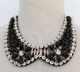 Lady Fashion Crystal Costume Jewelry Chunky Choker Necklace (JE0102)