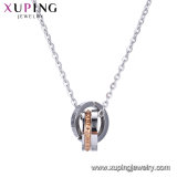 44431 Xuping Fashion Three Colors Man Buckle-Shape Necklace