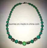 Fashion Turquoise Beaded Graduated Necklace