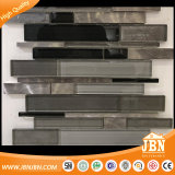 Random Strip Modern Glass and Metal Brick Mosaic Tile Polished (M855174)