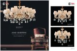 Hot Sale Double Colors Zinc Alloy Chandelier Light