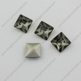 Black Diamond Square Jewelry Garment Stone for Wholesale