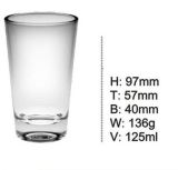 Clear Glass Cup Tea Cup Whisky Cup Beer Cup Glassware Sdy-F0019