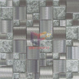 Gold Leaf Crystal Mix Grind Face Metal Mosaic (CFM902)