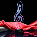 Crystal Bodybuilding Trophy Custom Crystal Music Trophy