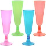 Party Dimensions Neon 5oz Plastic Champagne Flute