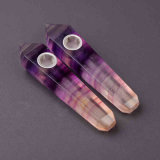 Smoking Hand Pipe Purple Fluorite Hand Pipe Natural Material Smoking Pipe