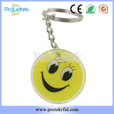 RFID Glittering Clear Epoxy Key Tag MIFARE 1K Classic Crystal Tag for Loyalty Program