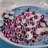 2017 Kingswick New Glass Non Hot Fix Strass Rainbow Rose Gold Glass Nail Art Rhinestones for DIY Nail Art Decoration