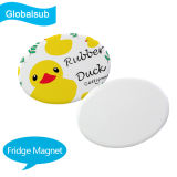 Oval Sublimation Customized Ceramics Fridge Magnet