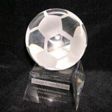 Football Crystal Trophy Award for Sports Souvenir