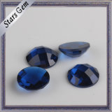 Round Variou Shapes and Size Clear Blue Crystal Glass