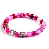 Fashion Crystal Agate Beaded Bracelet Jewelry (ESB012004)