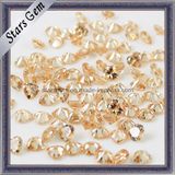 Heart Cut in Champagne CZ Stone Loose Gemstone Beads