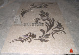 Marble Waterjet Mosaic Medallion with Flower Design