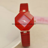 Quartz Watch Fashion Girls Wrist Watches with Genuine Leather Strap