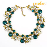 Fashion Gold Plating Necklace with Rhinestone