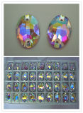 Crystal Oval Shaped Clothing Stone Bead with Ab Color (3063)