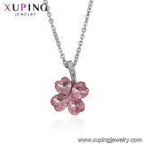 43930 Xuping Fashion Designed Beautiful Flower Crystals From Swarovski Neclace Jewelry