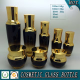 Amber Gradient Skincare Glass Cosmetic Containers Bottle