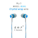 High-End Order Crystal Hi-Fi K161 Earphone for MP3