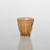 Amber Coating Glass Candle Holders