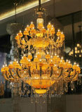 Phine Extravagant Crystal & Jade Pendant Lamp/Chandelier for Villa or Hotel