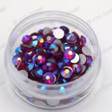 Siam Ab Strass Glass Rhinestone Diamond, Flat Back Crystal Ab Rhinestones for Nail Art