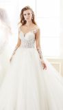 Long Sleeve Lace Ball Bridal Wedding Gown