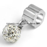 Stainless Steel Accessories Crystal Charms Bead