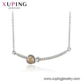 43294 Xuping Simple Shape Crystals From Swarovski Bar Necklace Jewelry