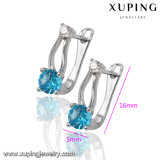 91958 Fashion Elegant CZ Diamond Rhodium -Plated Imitation Jewelry Earring Huggie