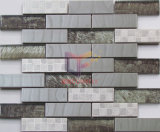 Stainless Steel with Wall Paper Backed Crystal Mosaic (CFM983)