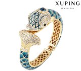 New Arrival Fish Design Luxury Rhinestone Bangle in 24k Gold Color