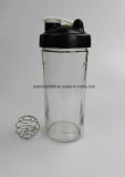 900ml Glass Water Bottle, Glass Shaker Bottle with Stainess Steel Ball